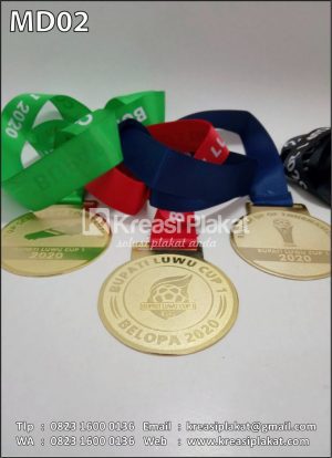 Contoh Medali Sepakbola Bupati Luwu Cup 1