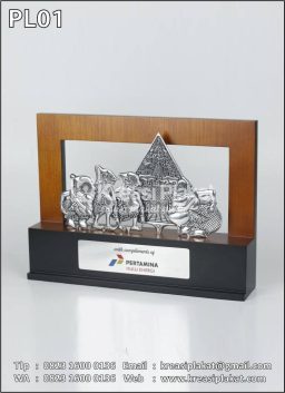 Plakat Logam Wayang