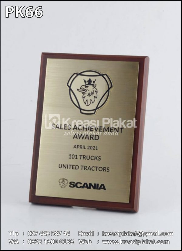 Plakat Penghargaan Kombinasi Scania