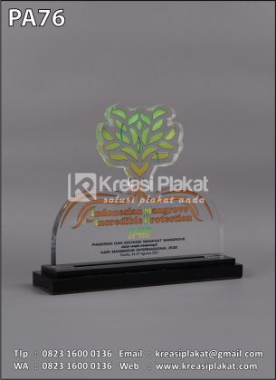 Plakat Akrilik Indonesian Mangrove souvenir perusahaan