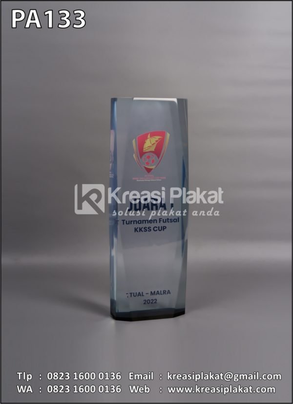 Plakat Akrilik Juara Turnamen Futsal KKSS Cup
