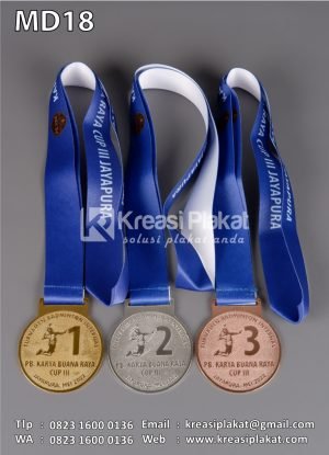 Medali Turnamen Badminton PB Karya Buana Raya
