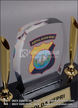 Plakat Akrilik Pen Holder Polda Kepri