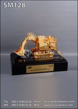 Souvenir Miniatur Mining face Overburden