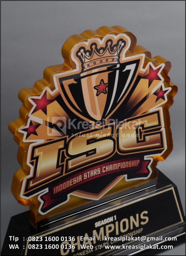 Detail Plakat Akrilik Indonesia Stars Championship