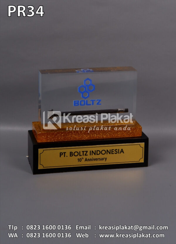 Plakat Resin PT Boltz Indonesia