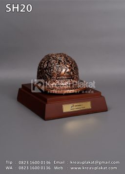 Souvenir Helm Ukir Pertamina EP Zona 7 Subang Field