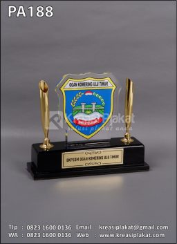 Plakat Akrilik Pen Holder Bkpsdm Ogan Komering Ulu Timur