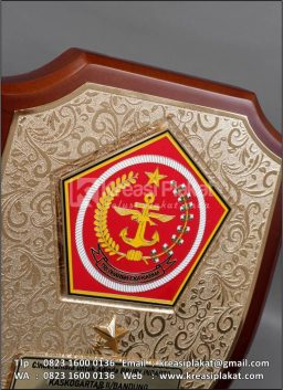 Plakat Kayu Perisai Lo...