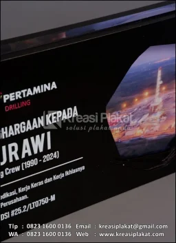 Plakat Kayu Pertamina ...