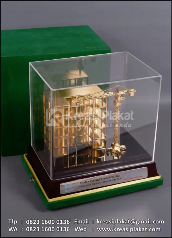 Box Souvenir Miniatur Struktur Bangunan Gedung