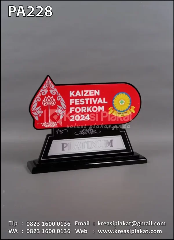 Plakat Akrilik Kaizen Festival Forkom 2024