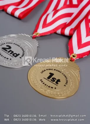 Detail Medali Liga Ping Pong Camplong