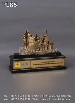 Plakat Logam PLN Pusli...