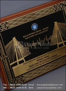 Plakat Kayu Logam Bala...
