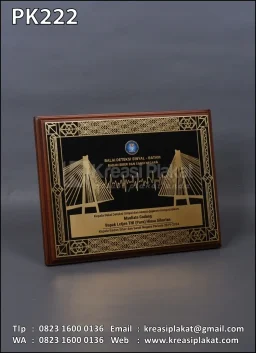 Plakat Kayu Logam Bala...