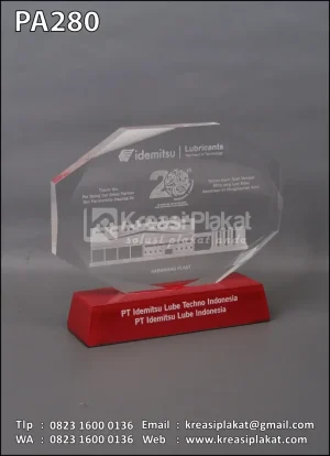Plakat Akrilik PT Idemitsu Lube Indonesia