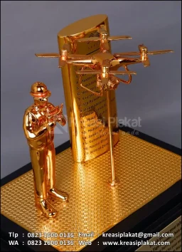 Miniatur Logam Drone D...