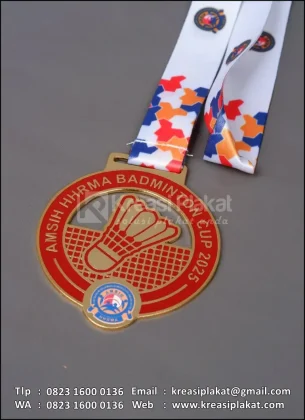 Detail Medali AMSIH HHRMA Badminton Cup 2025