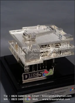 Miniatur Logam Offshore Platform