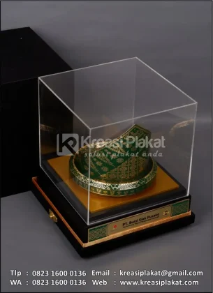 Box Miniatur Topi Tanjak Songket Melayu
