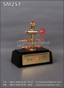 Miniatur Wellhead Karamba Field Project Blok Wain