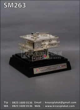Miniatur Logam Offshore Platform