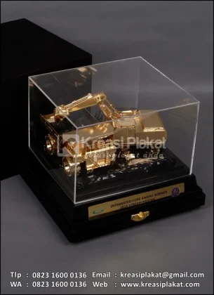 Box Miniatur Custom Alat Berat Dump Truk & Excavator
