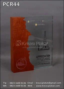 Plakat Kristal Appreciation For Excellent Hardwork & Contribution