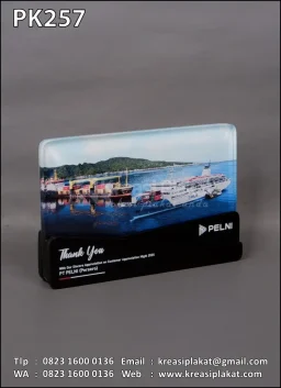 Plakat Kayu Akrilik PT Pelni