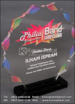 Plakat Akrilik Penghargaan Philia 1st Anniversary