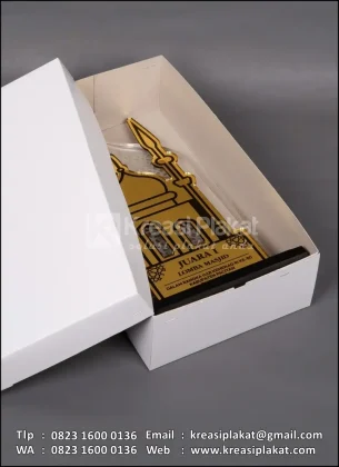 Box Plakat Akrilik Juara Lomba Masjid