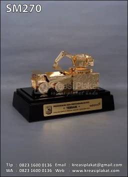 Miniatur Logam Alat Berat Pertambangan Dump Truk & Excavator