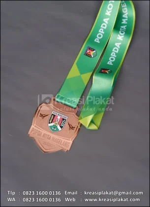 Detail Medali Logam Popda Kota Magelang