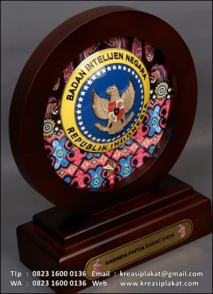 Plakat Kayu Bulat Kabinda Papua Barat Daya