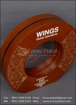 Plakat Kayu Bulat Wing...