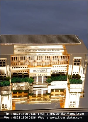 Miniatur Bangunan Gedung Bappenas