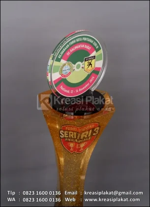 Detail Piala Resin Juara Umum Kejuaraan Forki Kota Pontianak
