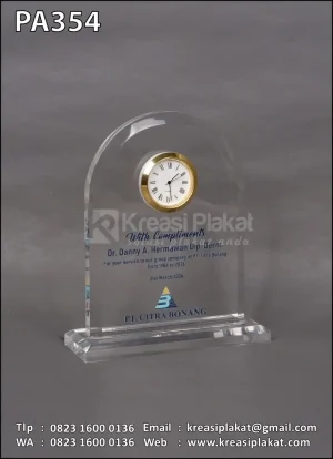 Plakat Akrilik Jam Purna Tugas PT Citra Bonang