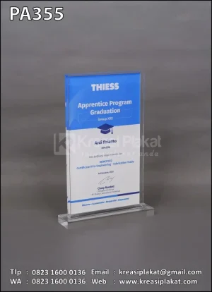 Plakat Akrilik Kelulusan Apprentice Program THIESS