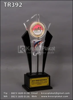 Piala Akrilik Best Performance Indonesia Bonsai Society