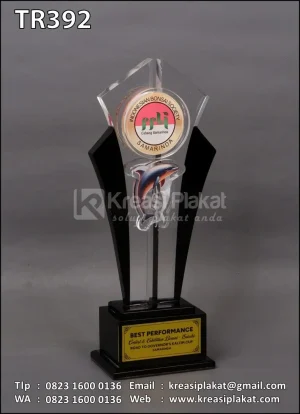 Piala Akrilik Best Performance Indonesia Bonsai Society