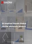 10 Inspirasi Desain Plakat Akrilik Minimalis Modern
