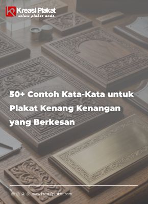 50+ Contoh Kata-Kata untuk Plakat Kenang Kenangan yang Berkesan