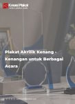 Plakat Akrilik Kenang Kenangan untuk Berbagai Acara