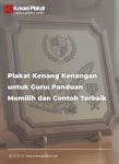 Plakat Kenang Kenangan untuk Guru: Panduan Memilih dan Contoh Terbaik
