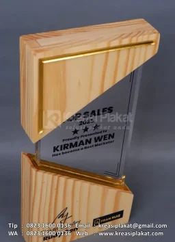 Plakat Kayu Akrilik Kombinasi Top Sales