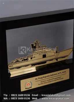 Plakat Logam Kapal Pengawas Kelautan dan Perikanan