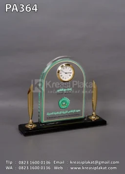 Plakat Akrilik Jam Pen Holder Pesantren Al-Ikhlash