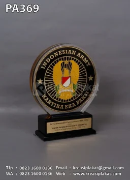 Plakat Akrilik Kenang-kenangan Militer Indonesian Army
